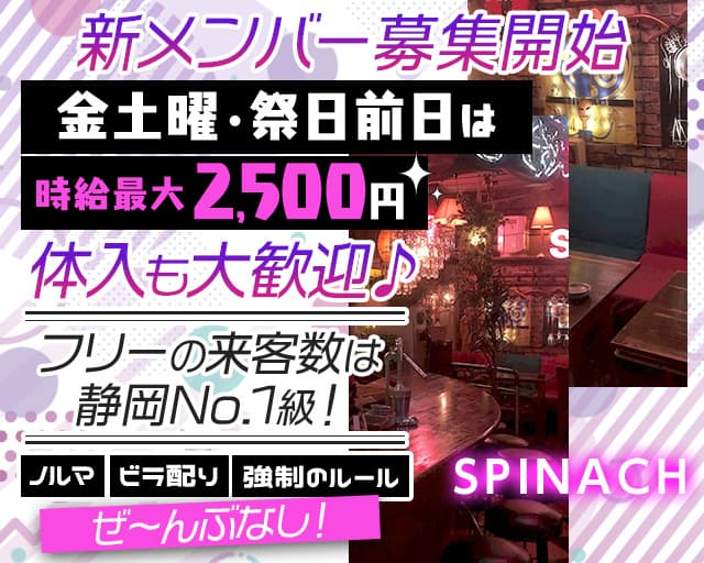 Spinach（スピナッチ） 静岡駅コンカフェ求人・バイト TOP画像