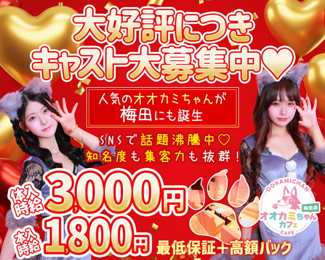 オオカミちゃんカフェ梅田店 梅田コンカフェ求人・バイト TOP画像