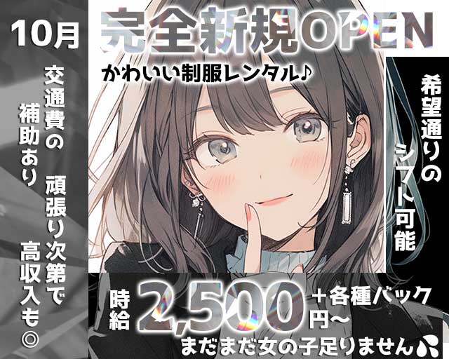 社長室秘書課（しゃちょうしつ ひしょか） 心斎橋コンカフェ求人・バイト TOP画像