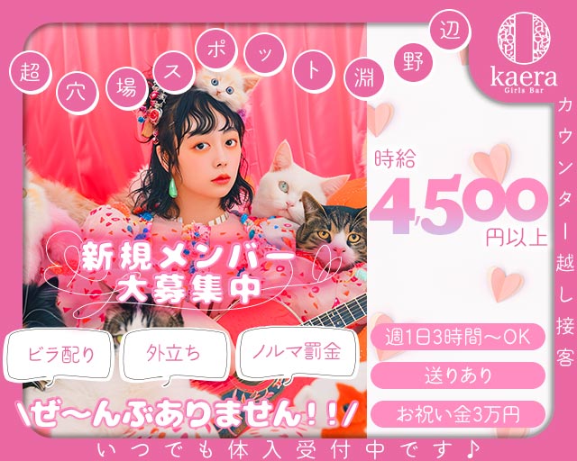 【淵野辺】girls bar kaera（カエラ） 相模大野コンカフェ求人・バイト TOP画像