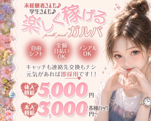 GirlsBar プードルピンク 難波(なんば)コンカフェ求人・バイト TOP画像