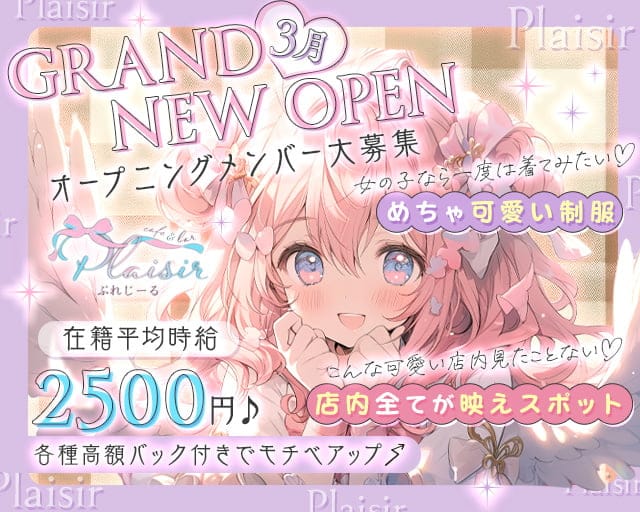 コンカフェ Plaisir～ぷれじーる～ 心斎橋コンカフェ求人・バイト TOP画像