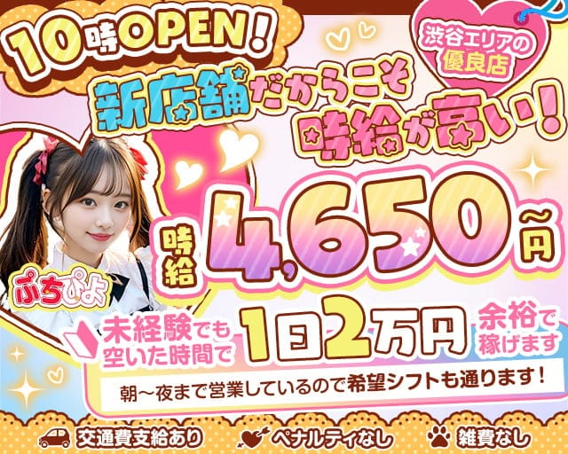 【朝・昼・夜】コンカフェ ぷちぴよ 渋谷駅コンカフェ求人・バイト TOP画像