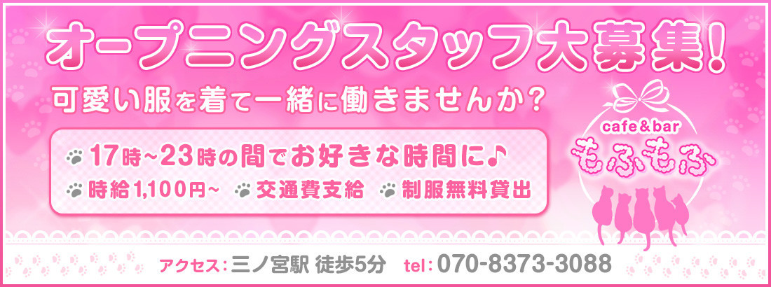 cafe＆bar もふもふ 三宮コンカフェ求人・バイト TOP画像