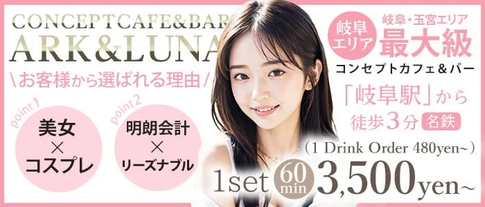 ARK&LUNA 岐阜駅前店(アークアンドルナ) 柳ヶ瀬コンカフェ TOP画像